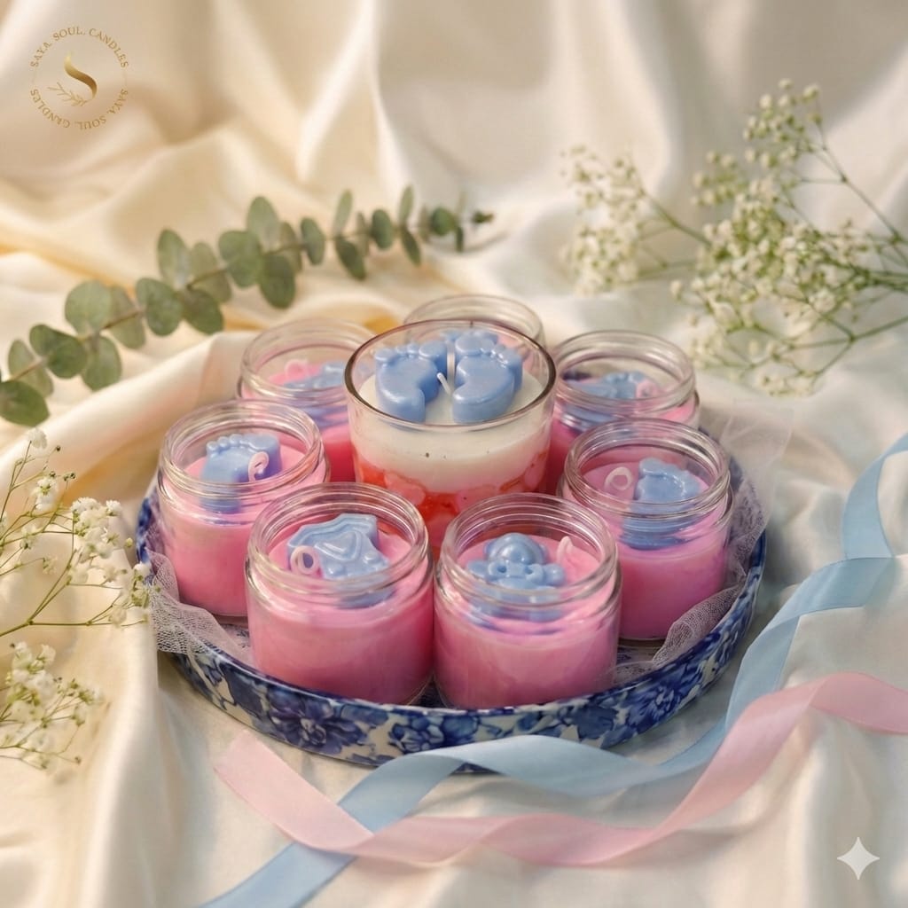 Baby Shower Candle Jars
