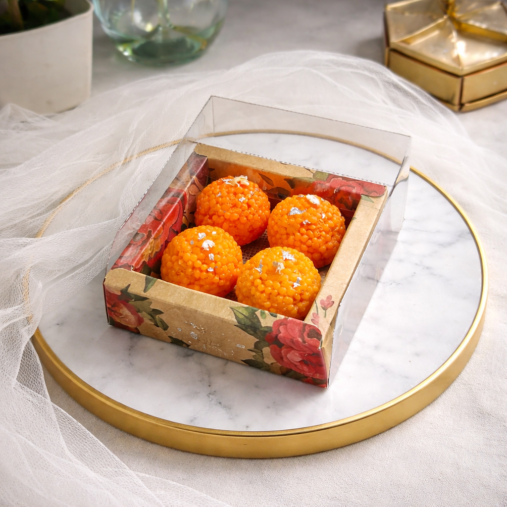 Motichoor Laddu Candle Box